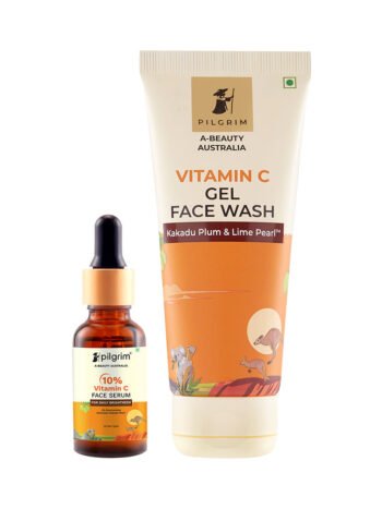 Vitamin C Glow Power Duo for Radiant Skin - Brightening Serum & Moisturizer