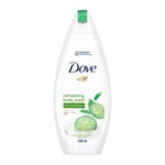 Dove Refreshing Body Wash with Cucumber and Green Tea Scent - Smoother Skin for All Skin Types, 250 ml