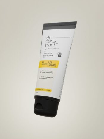 Detan Sunscreen Body Lotion with SPF 50 PA++++ - 4% Niacinamide & 1% Kojic Acid Dipalmitate for Sun Protection and Skin Brightening