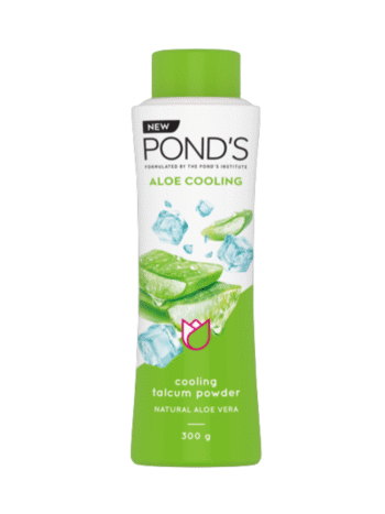 POND'S Aloe Cooling Talc with 100% Natural Aloe Vera Extract for Soothing Skin