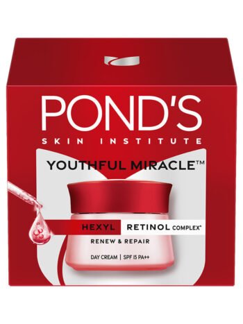 POND'S Youthful Miracle Hexyl Retinol Complex Day Cream with SPF 15 PA++ for Renewing & Repairing Skin