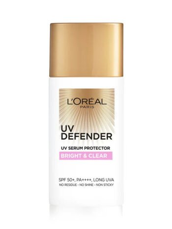 L'Oreal Paris UV Defender Serum Sunscreen with SPF 50 PA+++ - Bright & Clear Protection (50ml)