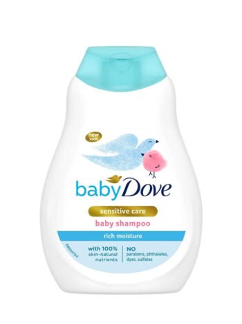 Baby Dove No Tears Shampoo 200 ml - Gentle Moisture Shampoo for Kids, Sulfate-Free & Paraben-Free for Soft Baby Hair