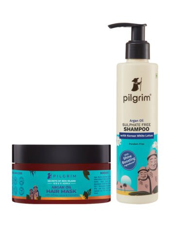 Sulfate-Free Shampoo with Argan Oil Hair Mask for Nourished and Healthy Hair