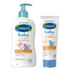 Cetaphil Baby Daily Lotion 400ml & Moisturizing Cream 85g | Advanced Protection with Calendula for Baby's Skin