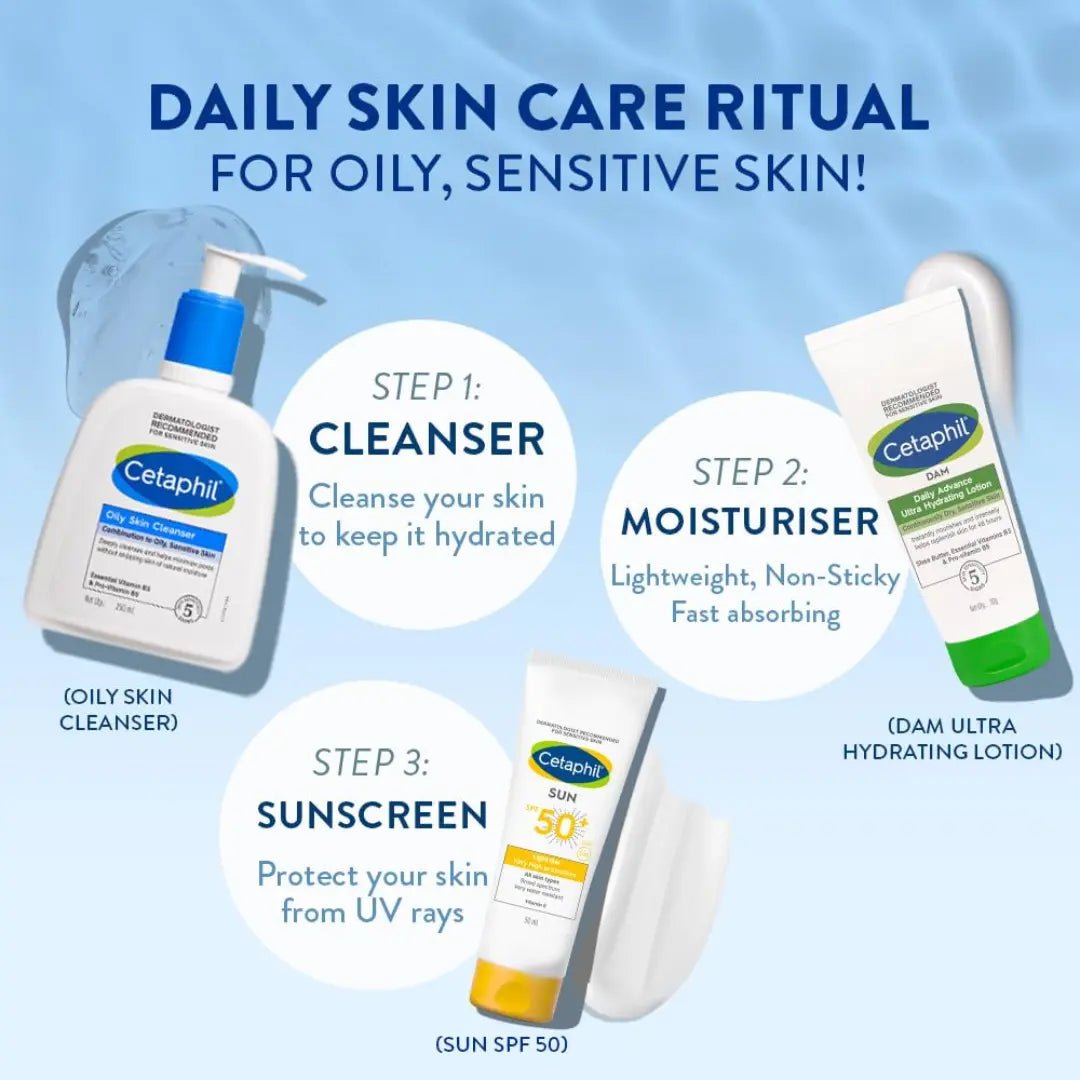 Before and after skin transformation with Cetaphil