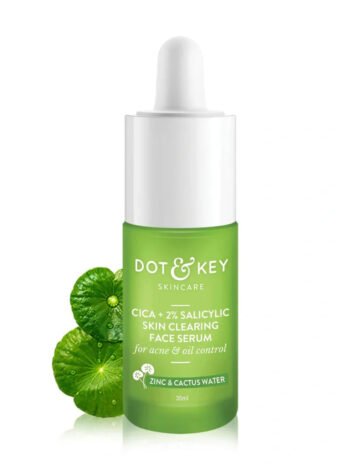 Dot & Key Cica + 2% Salicylic Acid Acne Treatment Face Serum with Zinc & Cactus Water for Oil Control (30ml)