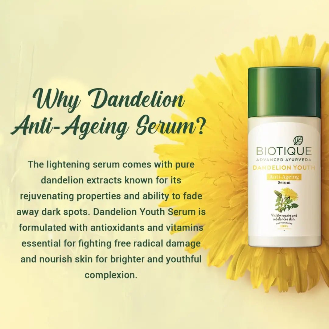 Dandelion Youth Anti-Ageing Serum Application