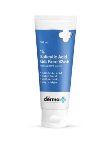 1% Salicylic Acid Gel Face Wash by The Derma Co - Acne Treatment with Salicylic Acid & Witch Hazel (100ml) for Clear Skin
