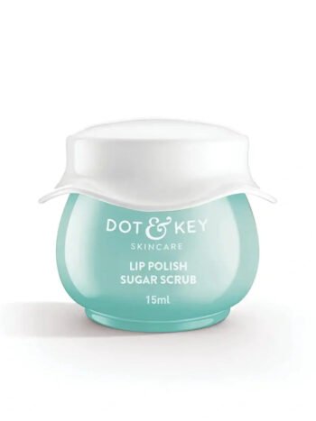 Dot&Key Exfoliating Sugar Scrub Lip Polish - 15ml | Best Lip Scrub for Smooth Lips