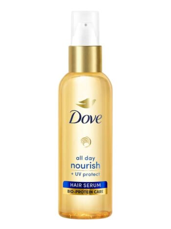 Dove All Day Nourish + UV Protect Hair Serum for All Hair Types - Bio Protein Care (48ml) | Best Hair Serum for Nourishing and Protecting Hair
