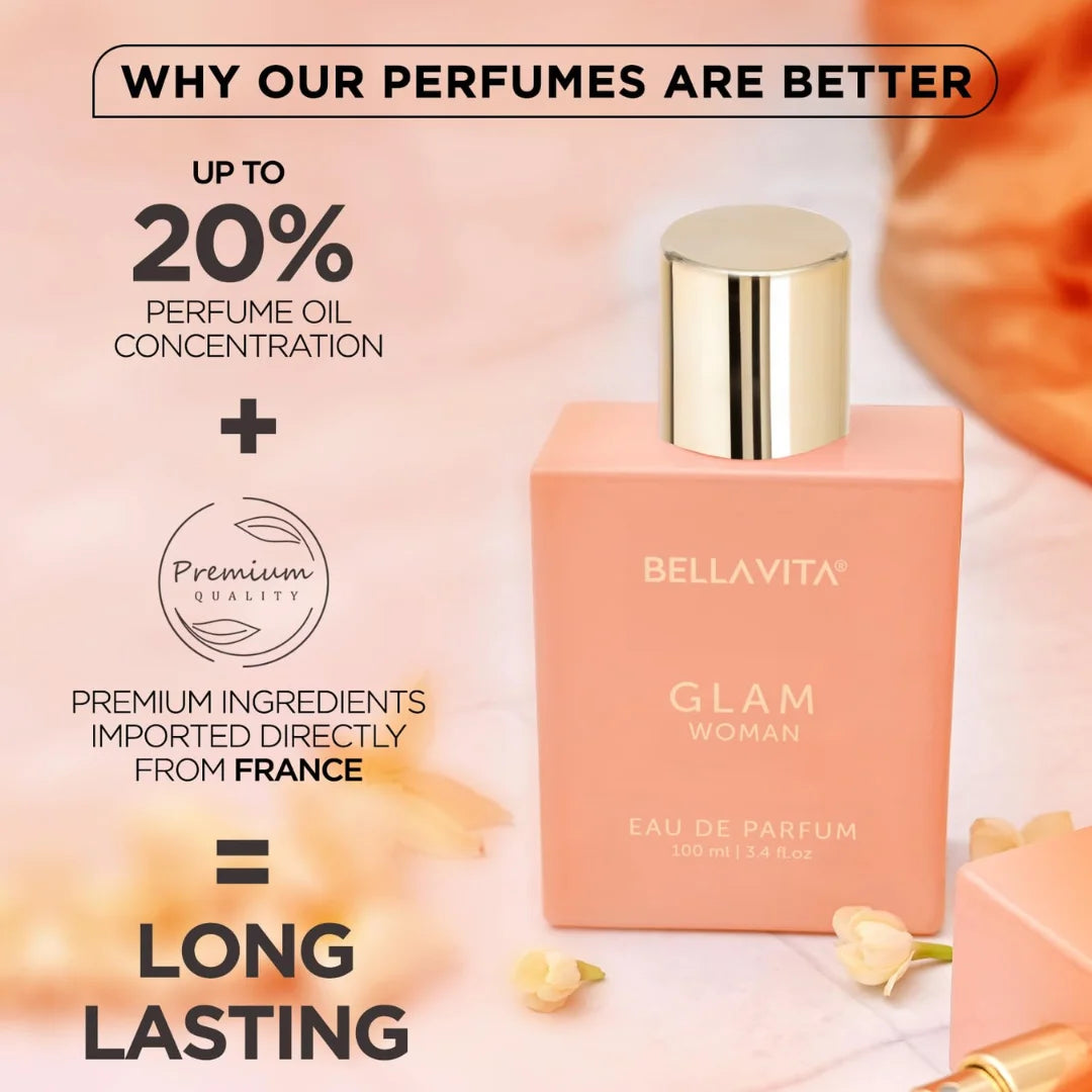 Glam Woman Perfume in Clear Bottle