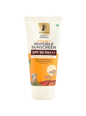 VITAMIN C Invisible Sunscreen SPF 50 PA+++ with Australian Kakadu Plum - Best Sunscreen for Face