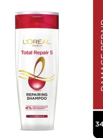 L'Oreal Paris Total Repair 5 Keratin XS Shampoo for Damaged Hair - 340ml