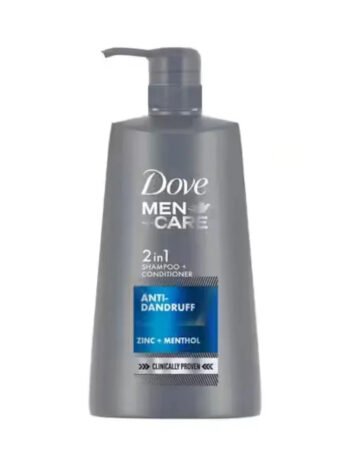 Dove Men+Care Anti Dandruff 2 in 1 Shampoo and Conditioner for Men (650ml) - Effective Dandruff Control