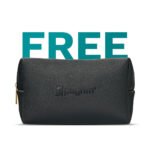 Stylish Black Makeup Pouch - Premium Cosmetic Organizer