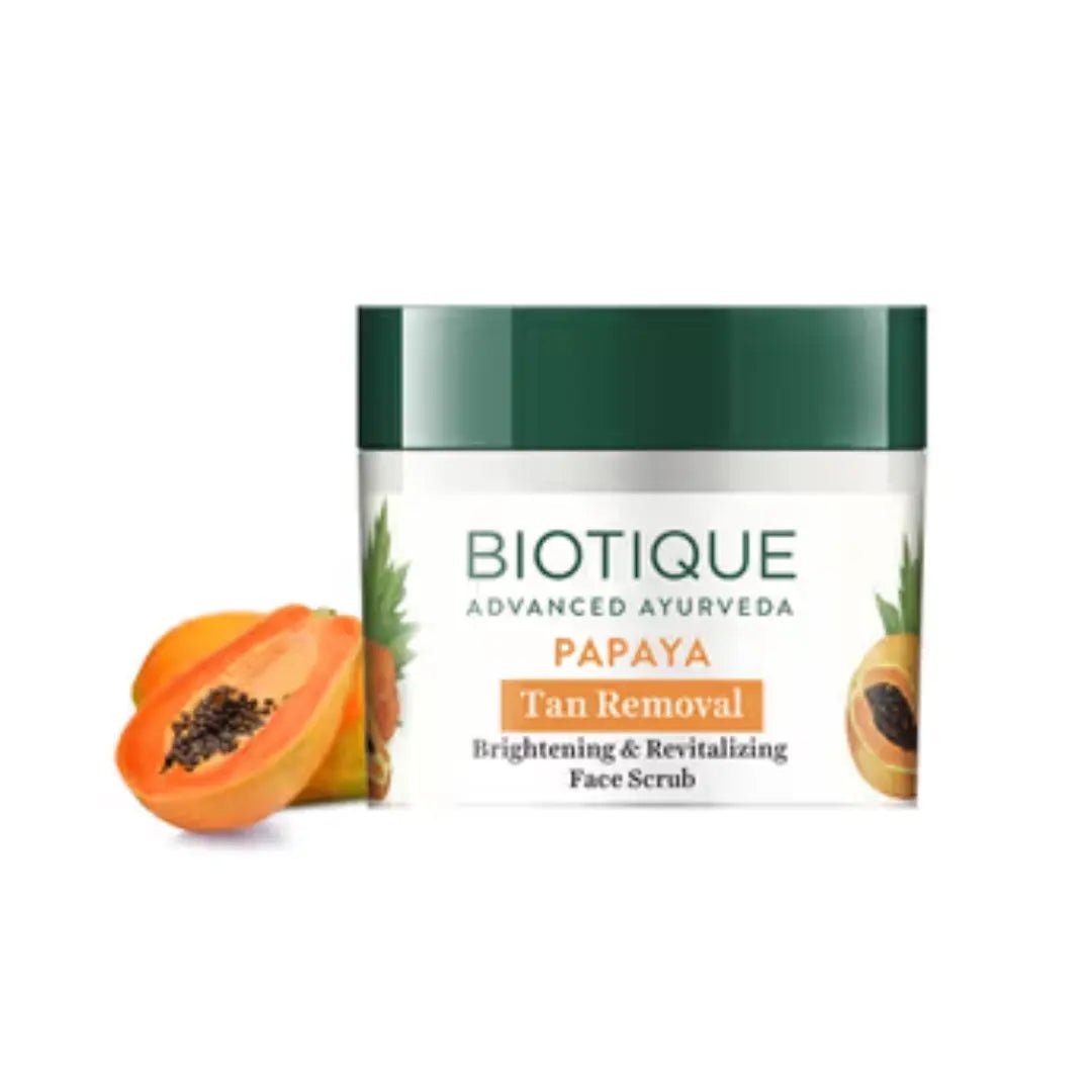 Papaya Tan Removal Scrub in Action
