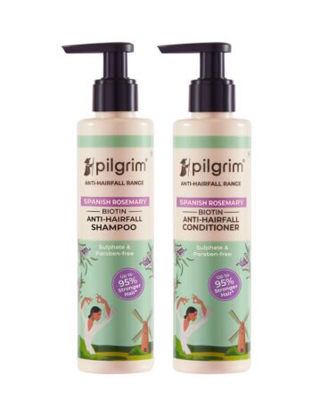 Spanish Rosemary & Biotin Anti-Hair Fall Shampoo and Conditioner Set for Healthy Hair