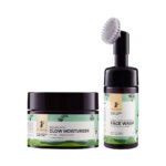 Hydrating Squalane Glow Moisturizer and Face Wash Combo for Radiant Skin