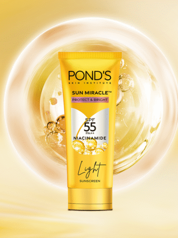 POND’S Sun Miracle SPF 55 PA+++ Light Sunscreen - High Protection & Brightening Formula