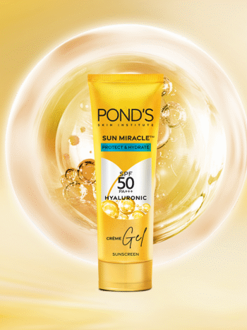 POND'S Sun Miracle SPF 50 PA+++ Crème Gel Sunscreen - Hydrating Sunscreen with Hyaluronic Acid for Ultimate Sun Protection