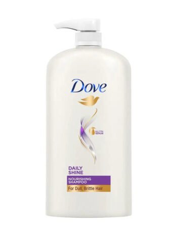 Dove Daily Shine Shampoo 1L for Damaged or Frizzy Hair - Soft, Shiny, and Smooth Hair Care for Men & Women