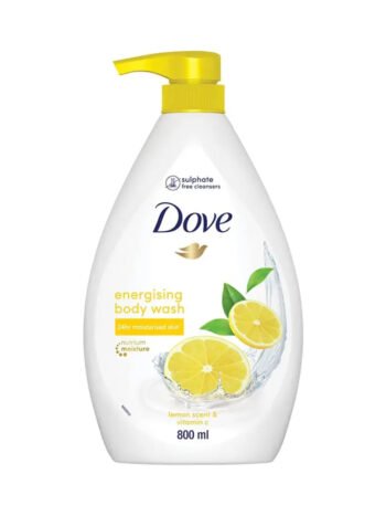 Dove Energising Body Wash with Refreshing Lemon Scent & Vitamin C for Revitalized Skin