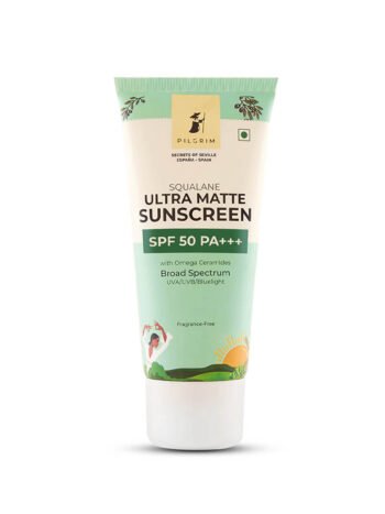 Best Squalane Ultra Matte Sunscreen SPF 50 PA+++ for Oily Skin - Lightweight & Non-Greasy Protection