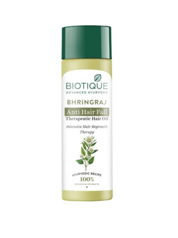 Biotique Bhringraj Anti Hair Fall Oil - Therapeutic Hair Treatment, 120ml