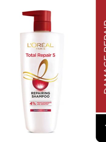 L'Oreal Paris Total Repair 5 Keratin XS Shampoo for Damaged Hair - 1L | Deep Repair & Nourishment