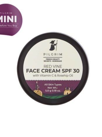 Red Vine Face Cream SPF 30 - Mini Size for Sun Protection and Hydration