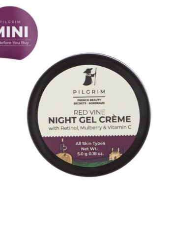 Red Vine Night Gel Crème with Retinol, Mulberry & Vitamin C - Mini Size for Anti-Aging Skincare