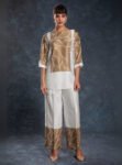 Odette White Linen Co-Ord Set for Women | Stylish Printed Stitched Outfit